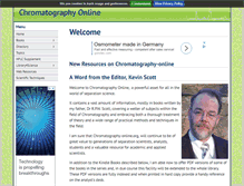Tablet Screenshot of chromatography-online.org